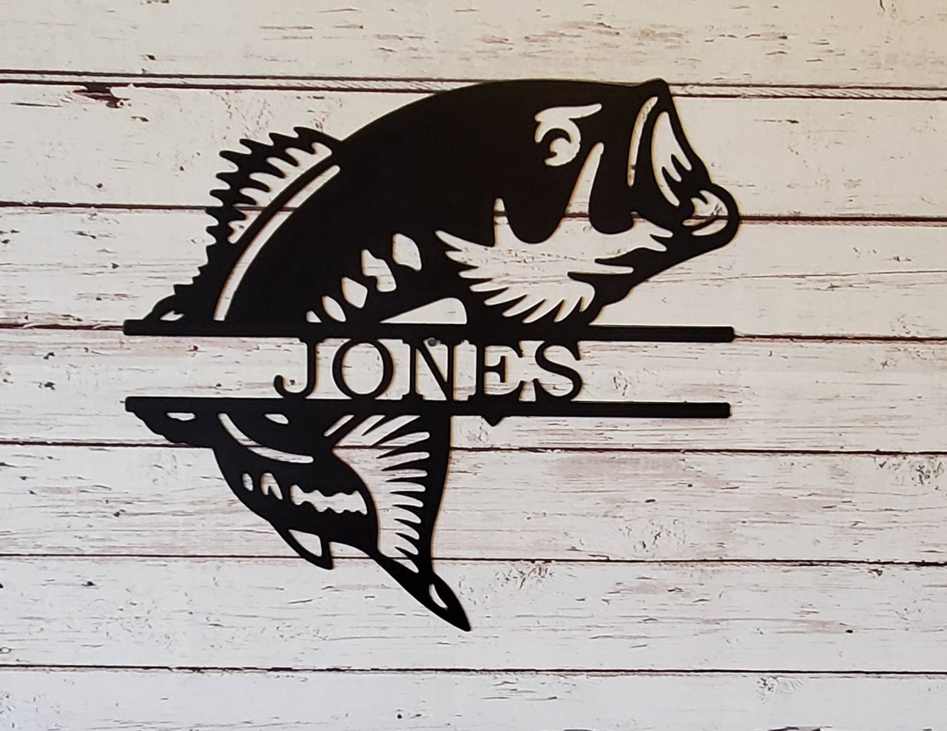 Personalized Bass Fish Metal Signs, Custom Fish Sign, Fishermen Gift, Metal Sign, Custom Metal Sign, Fish Metal Sign, Fish Wall Art, Gift