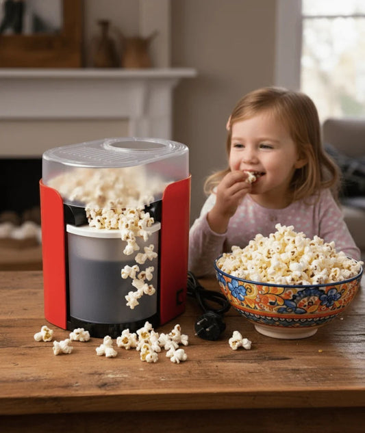 Hot Air Popcorn Maker – آلة صنع الفشار بالهواء الساخن | Oil-Free, Fast & Healthy Snacking Machine