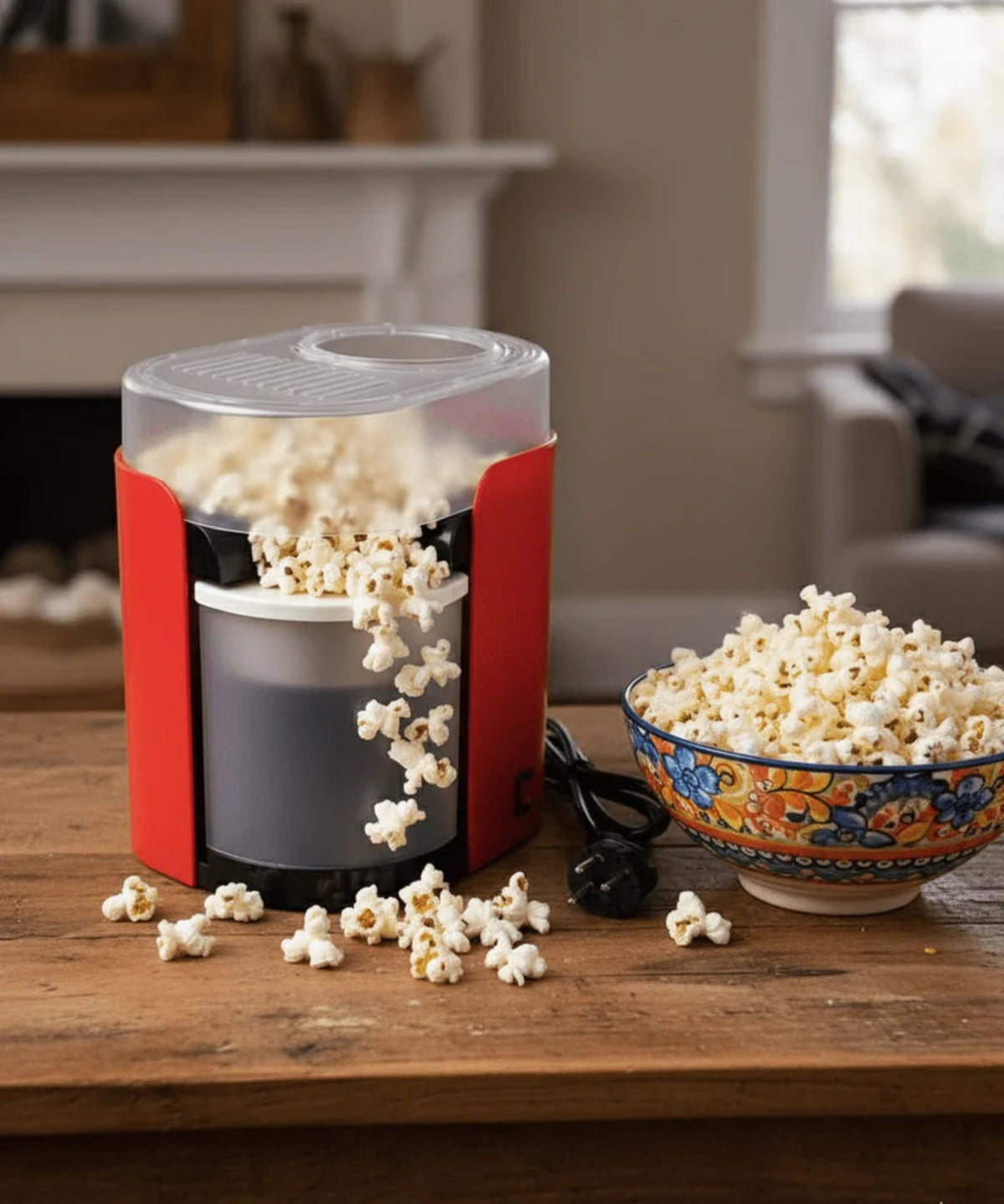 Hot Air Popcorn Maker – آلة صنع الفشار بالهواء الساخن | Oil-Free, Fast & Healthy Snacking Machine