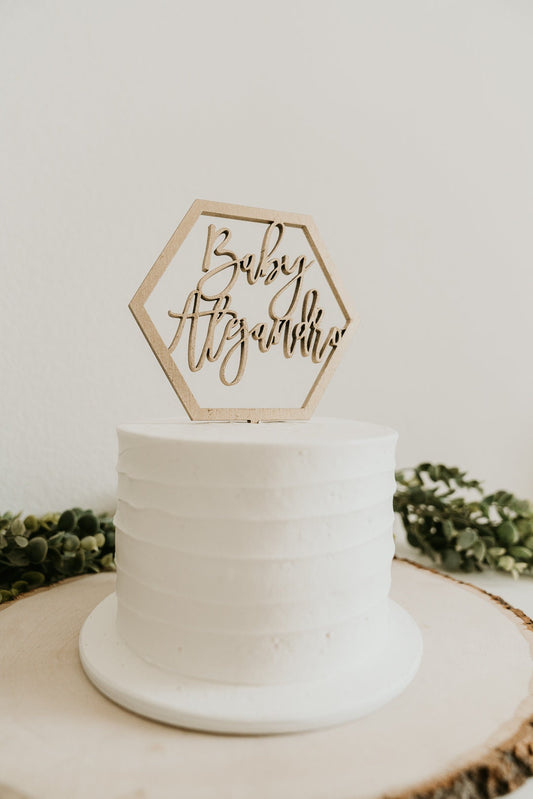 baby cake topper, custom name cake topper, baby shower topper, baby shower cake topper, baby shower decor
