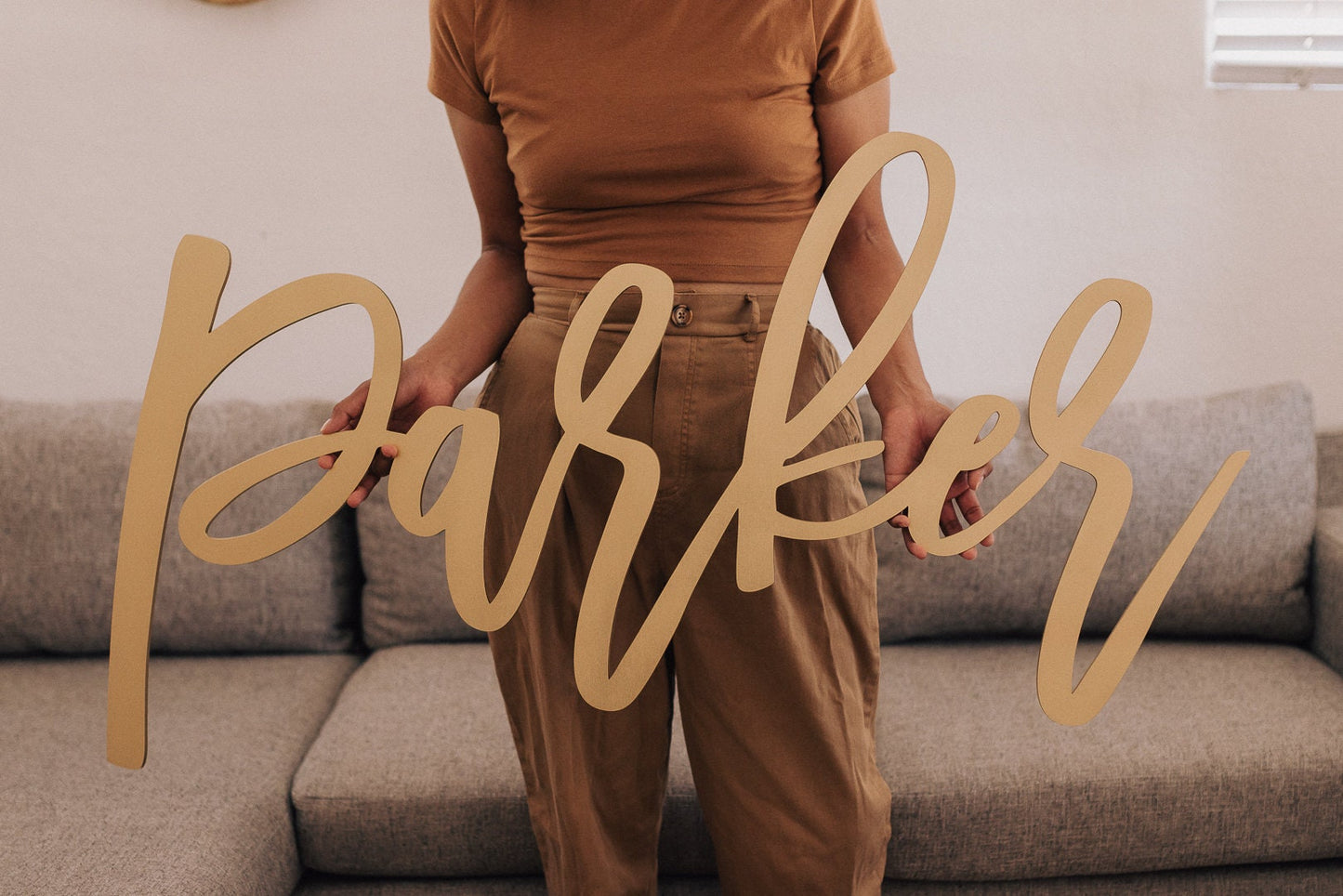 Custom Baby Name Sign for nursery wall decor, special event backdrops, up to 46" wide