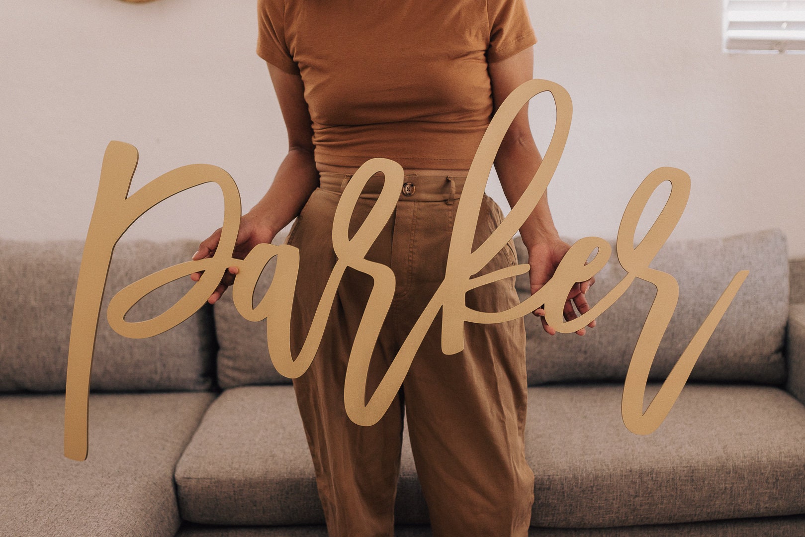 Custom Baby Name Sign for nursery wall decor, special event backdrops, up to 46" wide