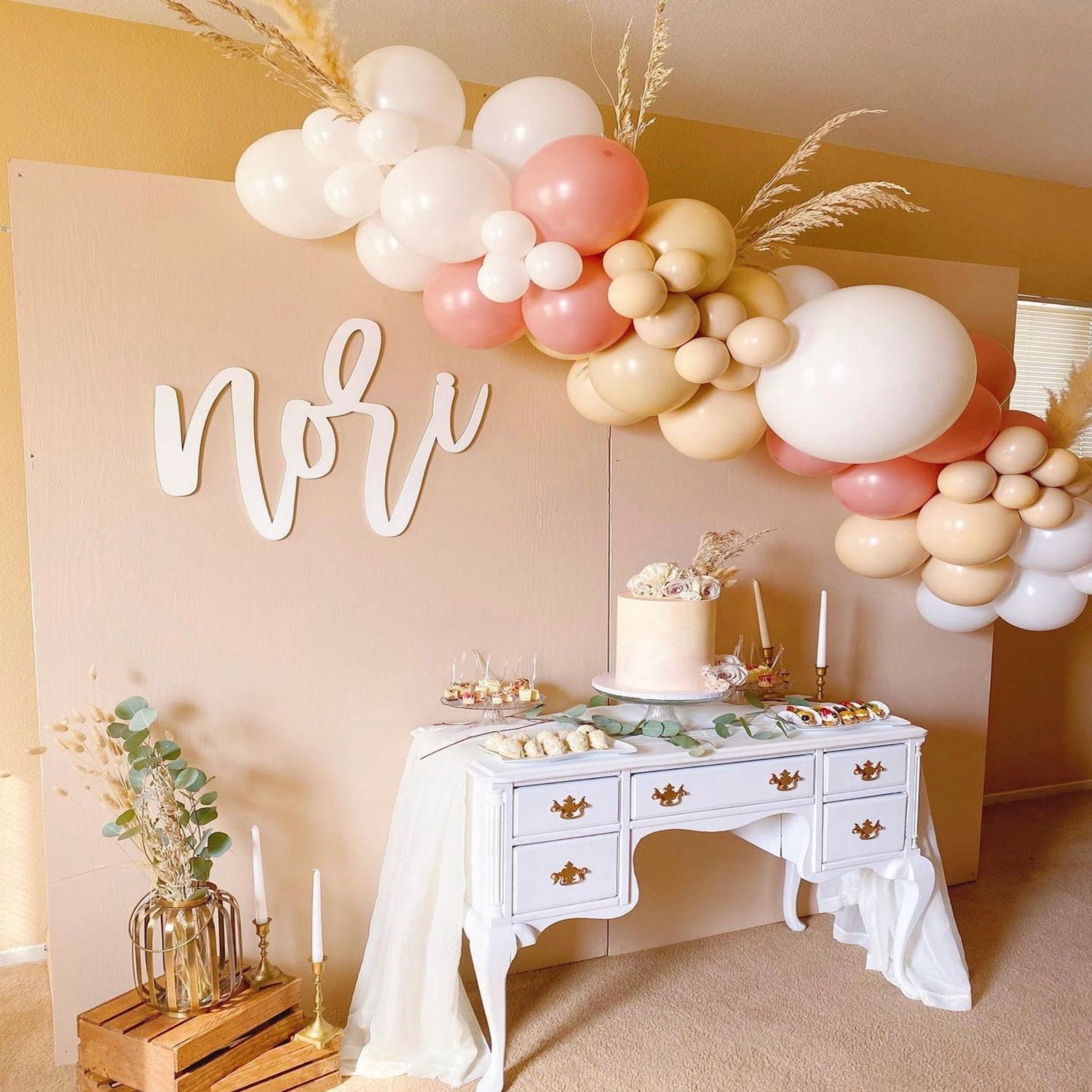 Custom Baby Name Sign for nursery wall decor, special event backdrops, up to 46" wide