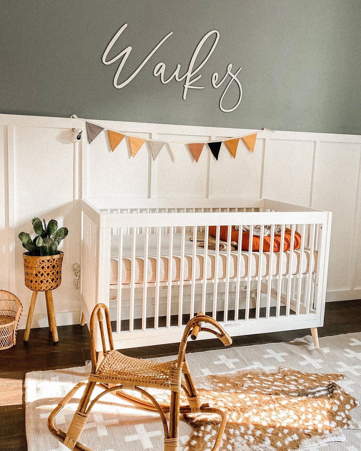 Custom Baby Name Sign for nursery wall decor, special event backdrops, up to 46" wide