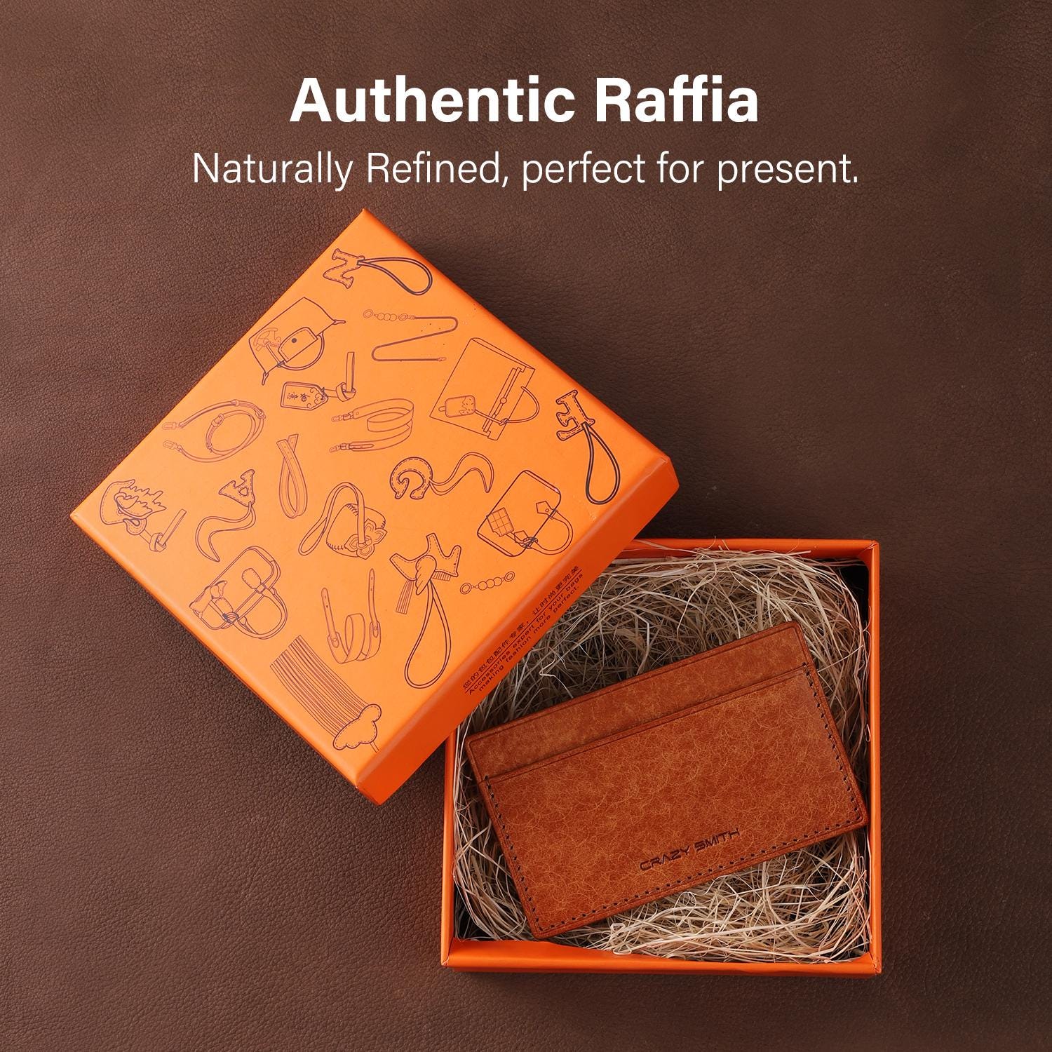 Genuine Leather Card Holder Wallets Coin Purse credit card case Business ID Cards Storage Wallet Gift for Men's or Women's Handmade