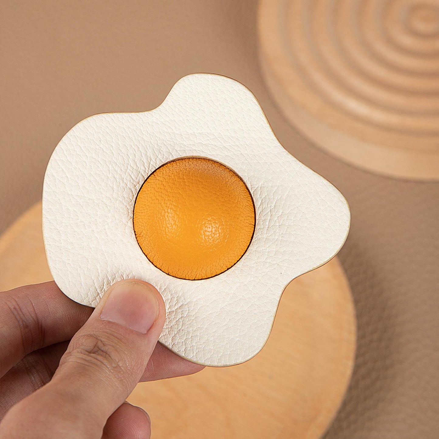 Bag Charms Sun Egg Purse Charms Leather Keychain Handmade Genuine Birthday  Christmas Gifts For Her/Him/Friends/colleagues