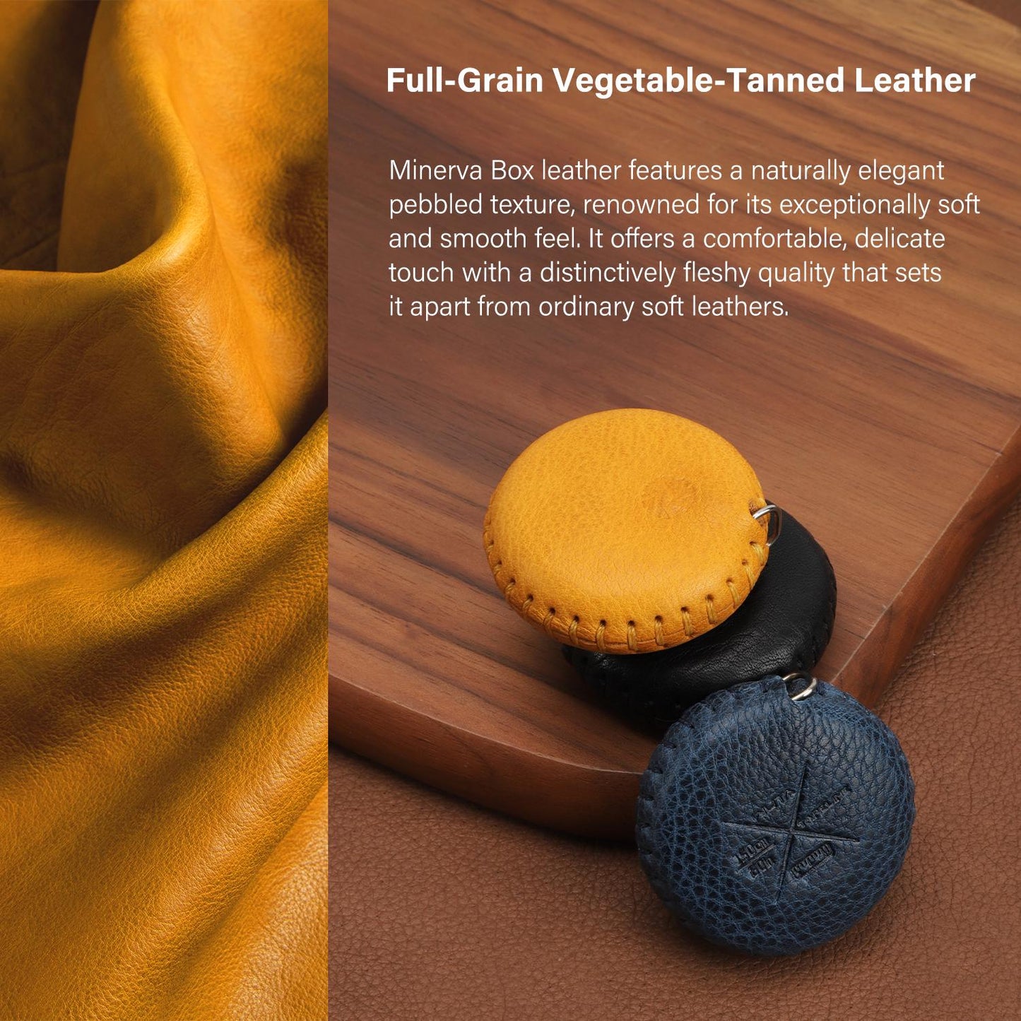 Handmade Tape Measure Mini Soft Measuring Tape for Body Measurements Sewing Multi Color with Locking and Retractable Mbox Leather