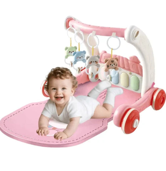 2-in-1 Baby Gym With Walker – جيم ومشاية للأطفال 2 في 1 | Activity Play Gym & Walker for Babies 3M+