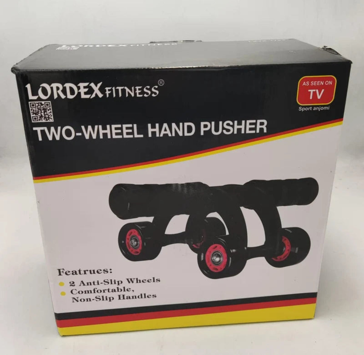 LORDEX Fitness Ab Roller Wheel – عجلة تمارين البطن | Two-Wheel Hand Pusher for Core & Full-Body Strength