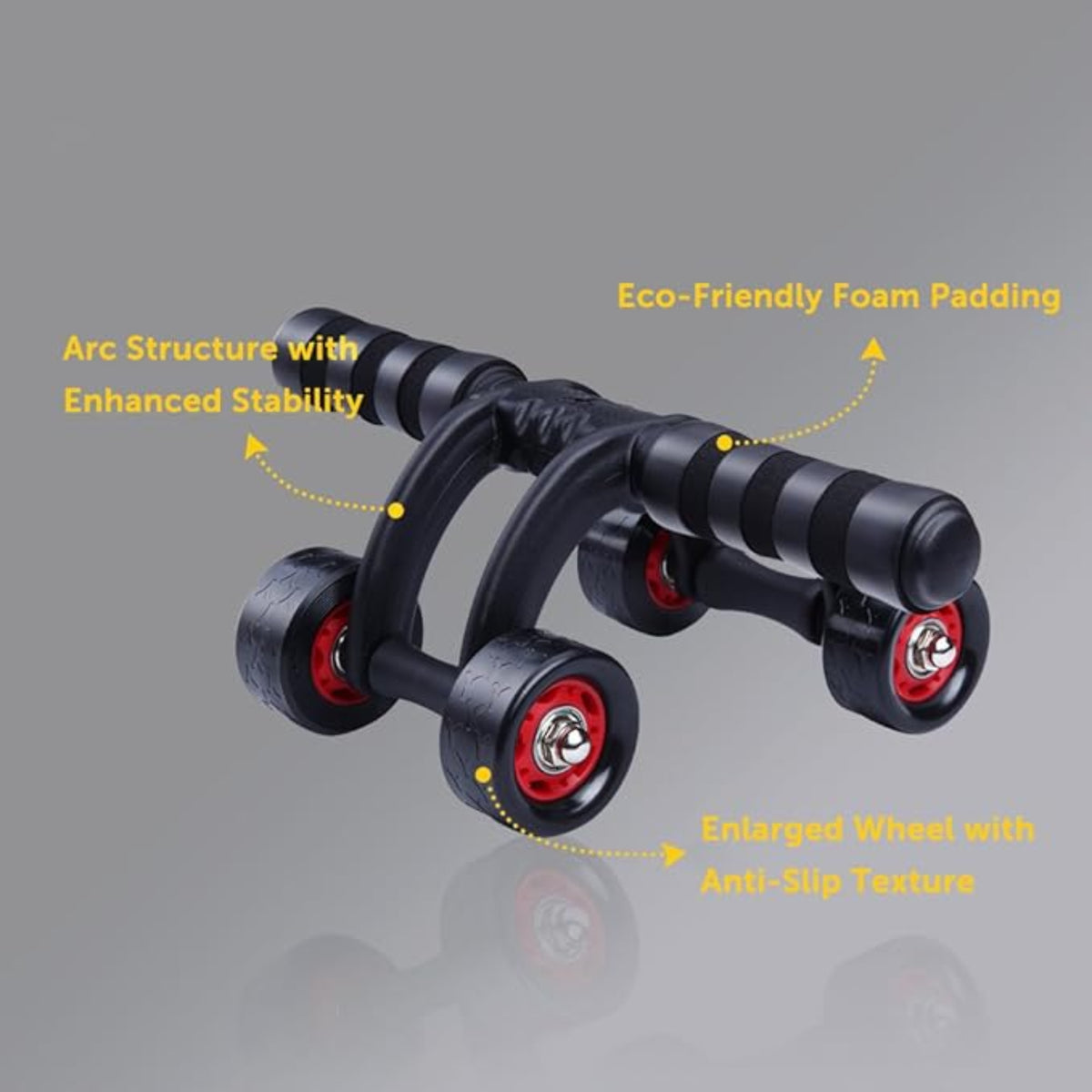 LORDEX Fitness Ab Roller Wheel – عجلة تمارين البطن | Two-Wheel Hand Pusher for Core & Full-Body Strength
