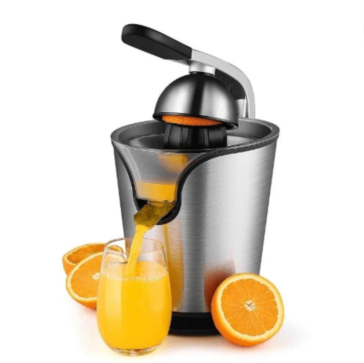 Nikai Juicer 100W – عصارة نيكاي ستانلس ستيل | Stainless Steel Citrus Juicer with 2-Year Warranty